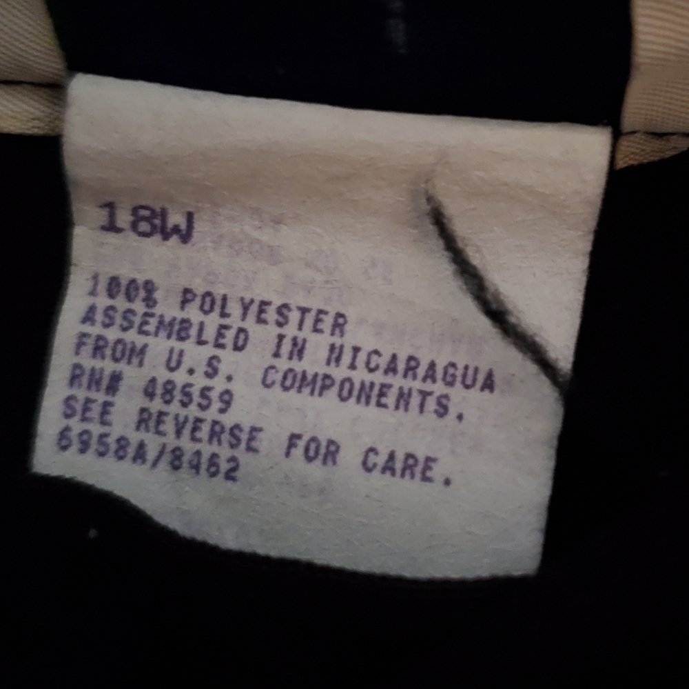 18W Black Slacks - Picture 2 of 3